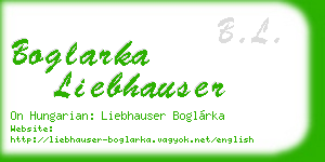 boglarka liebhauser business card